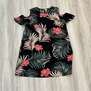 SHEIN Black Floral Kids Dress size 10